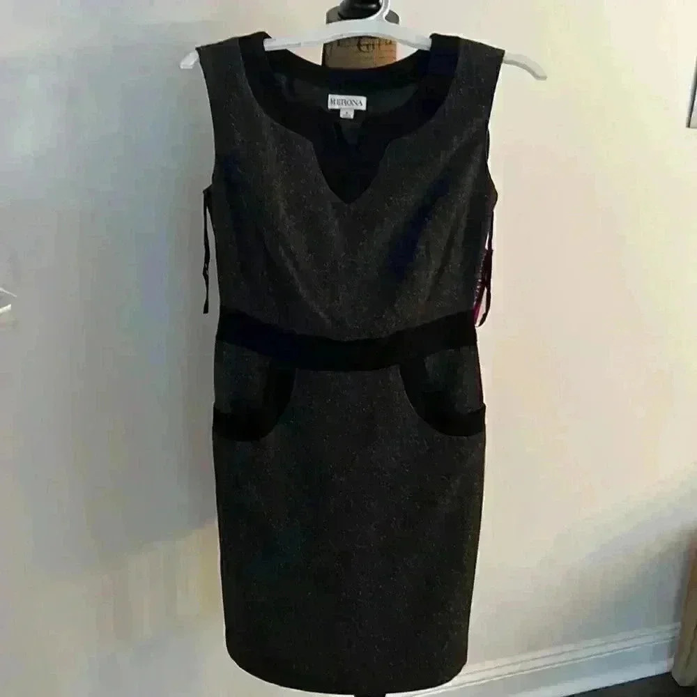 Black and gray dress